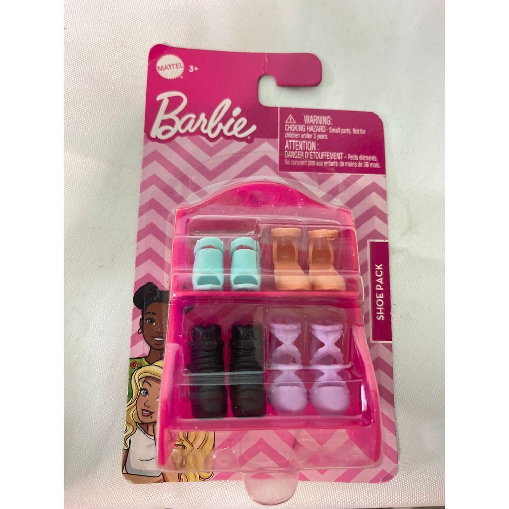 Barbie Shoe Pack Assorted Styles Fashion Doll Accessories